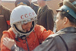 Юрий Гагарин перед стартом, 12 апреля 1961 года