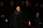 Актриса Наталья Селезнева на церемонии прощания с народным артистом РСФСР Михаилом Державиным