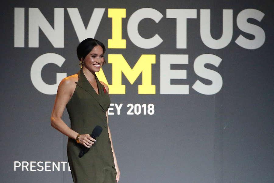 Меган Маркл перед&nbsp;выступлением на&nbsp;церемонии закрытия &laquo;Игр непокоренных&raquo; в&nbsp;Сиднее, 2018&nbsp;год 
