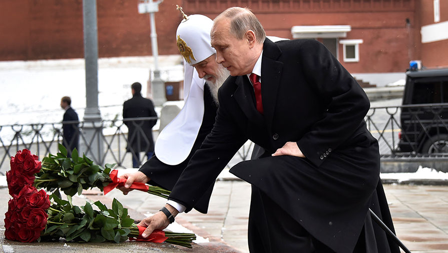 Президент Владимир Путин и патриарх Московский и всея Руси Кирилл