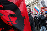 Участники марша памяти Бориса Немцова в Москве, 24 февраля 2019 года