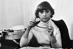 Софико Чиаурели в роли Софико на съемках фильма «Несколько интервью по личным вопросам» режиссера Ланы Гогоберидзе, 1979 год