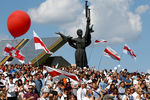 Во время митинга оппозиции в Минске, 16 августа 2020 года