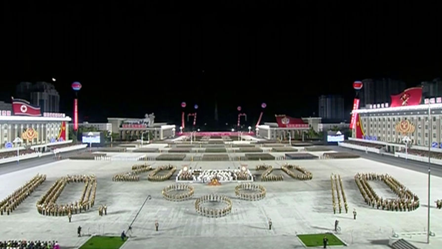 Военный парад в&nbsp;честь 75-летия основания Трудовой партии Кореи (ТПК), Пхеньян, 10 октября 2020 года