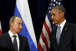 Встреча президента США Барака Обамы и российского президента Владимира Путина в рамках Генассамблеи ООН в Нью-Йорке