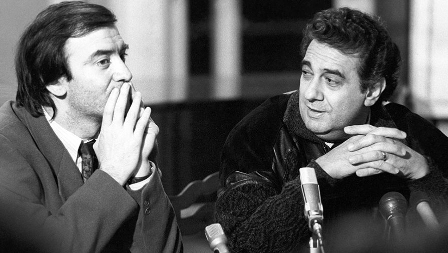 Пласидо Доминго и главный дирижер Мариинского театра Валерий Гергиев, Санкт-Петербург, 1992 год