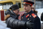 Юрий Кара и актер Николай Жуков во время съемок фильма «Главный конструктор» о советском ученом, конструкторе ракетно-космических систем, академике Сергее Королеве, 2013 год