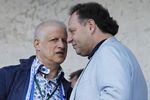 Константин Сарсания (справа) и Сергей Фурсенко на матче «Зенита» летом 2017 года