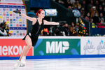 Александра Трусова выступает в произвольной программе на чемпионате России — 2022