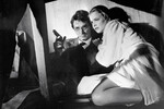 Игорь Старыгин (слева) и Наталья Вавилова на съемках фильма «Красные дипкурьеры» режиссера Вилена Новака, 1979 год

