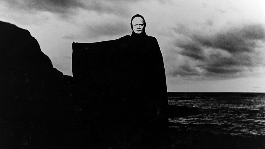 Кадр из фильма «Седьмая печать» (1957) режиссера Ингмара Бергмана