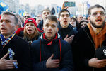 Участники протестной акции оппозиции в Киеве