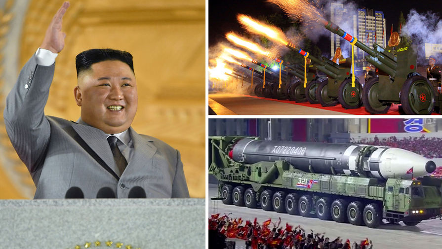 Военный парад в&nbsp;честь 75-летия основания Трудовой партии Кореи (ТПК), Пхеньян, 10 октября 2020 года