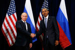 Встреча президента США Барака Обамы и российского президента Владимира Путина в рамках Генассамблеи ООН в Нью-Йорке
