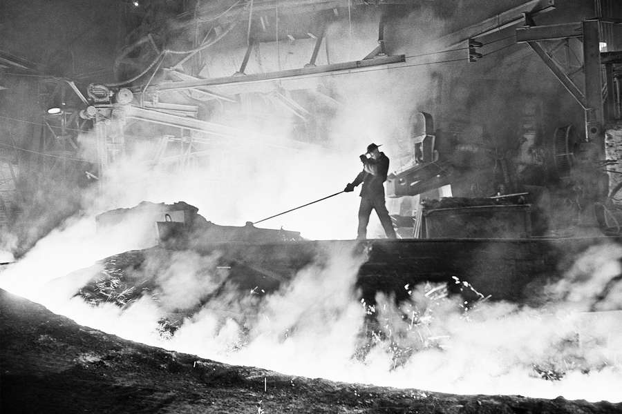 Доменный цех металлургического завода &laquo;Азовсталь&raquo;, 1958&nbsp;год