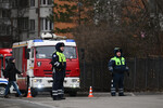 Сотрудники правоохранительных органов на месте взрыва в жилом комплексе «Алые паруса», 3 февраля 2025 года