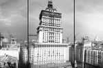Строительство гостиницы «Украина» на Дорогомиловской набережной в Москве, 1953 год