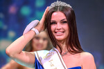 Алена Лесняк (Керчь), завоевавшая титул «Первая вице-мисс Россия — 2025», на финале национального конкурса «Мисс Россия — 2025» в концертном зале «Барвиха Luxury Village» в Подмосковье, 4 октября 2025 года 