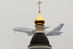 Самолет Airbus A380 на авиасалоне МАКС