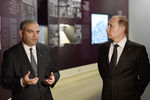 Владимир Путин во время посещения мемориального комплекса Цицернакаберд