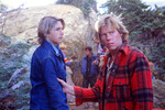 Мэтт Адлер и Кевин Бейкон в фильме «Лето белой воды» (1987)