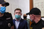 Губернатор Хабаровского края Сергей Фургал в Басманном суде Москвы, 10 июля 2020 года