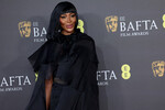 Модель Наоми Кэмпбелл на 77-й церемонии вручения премии BAFTA, 18 февраля 2024 года 