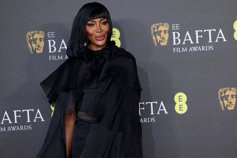 Модель Наоми Кэмпбелл на&nbsp;77-й церемонии вручения премии BAFTA, 18&nbsp;февраля 2024&nbsp;года 