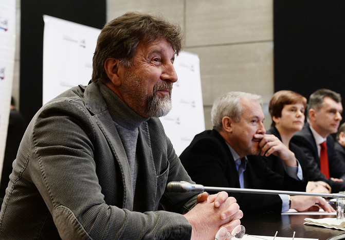 Актер Леонид Ярмольник (слева) на&nbsp;заседании федерального гражданского комитета партии &laquo;Гражданская платформа&raquo;