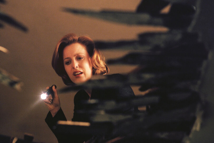 <b>«Секретные материалы», 1993–2002, 2008, 2016–2018</b>
<br><br>
«Я прочитала нечто, где впервые за&nbsp;долгое время в&nbsp;качестве главной героини была задействована сильная, независимая, умная женщина», — описывала Джиллиан Андерсон сценарий «Секретных материалов», который пришел ей после приглашения на&nbsp;роль от автора шоу Криса Картера. Тот увидел Андерсон в&nbsp;другом проекте канала Fox — студенческой драме «Класс 96», продержавшейся в&nbsp;эфире всего один сезон. К&nbsp;тому моменту актриса уже не слишком стремилась пробиться на&nbsp;телевидении, поскольку делала успехи на&nbsp;театральной сцене Нью-Йорка. Однако после прочтения сценария «Секретных материалов» Андерсон поняла, что обязана согласиться. Благодаря этому решению мы получили один из&nbsp;главных сериалов в&nbsp;истории. «Секретные материалы» стали культурным и социальным феноменом, а дуэт Джиллиан Андерсон и Дэвида Духовны — эталоном экранных союзов.

