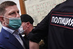 Губернатор Хабаровского края Сергей Фургал в Басманном суде Москвы, 10 июля 2020 года