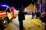 На месте крушения самолета Су-30 в Иркутске, 23 октября 2022 года