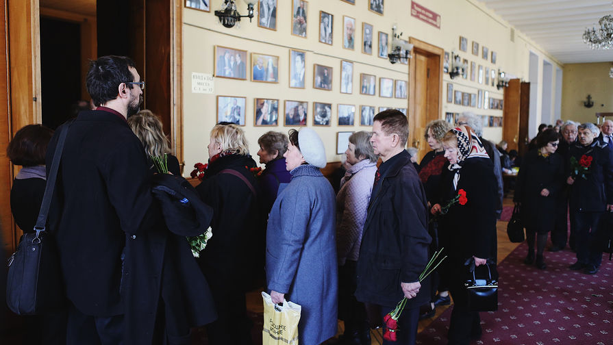 Церемония прощания с&nbsp;поэтом Евгением Евтушенко в&nbsp;Центральном доме литераторов в&nbsp;Москве, 11&nbsp;апреля 2017&nbsp;года