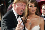 Дональд и Меланья Трамп на телевизионной премии «Эмми», 2004 год