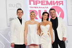 Группа «Новые самоцветы» на XIII Русской Музыкальной Премии телеканала RU.TV во Дворце гимнастики Ирины Винер-Усмановой в Москве, 22 мая 2024 года
