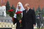 Президент Владимир Путин и патриарх Московский и всея Руси Кирилл