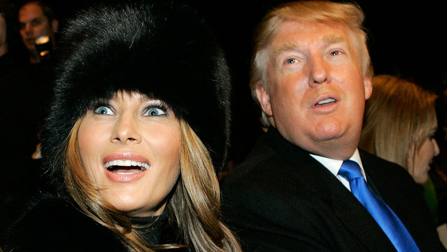Меланья и Дональд Трамп на Неделе моды в Нью-Йорке, 2007 год