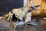 Обломки упавшего самолета Су-30 в Иркутске, 23 октября 2022 года