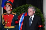 Один из основателей партии «Яблоко» Григорий Явлинский на церемонии прощания с бывшим президентом СССР Михаилом Горбачевым, 3 сентября 2022 года