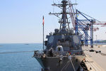 Корабль ВМС США, эсминец USS Ross (DDG71) в Одесском порту во время активной фазы украинско-американских учений