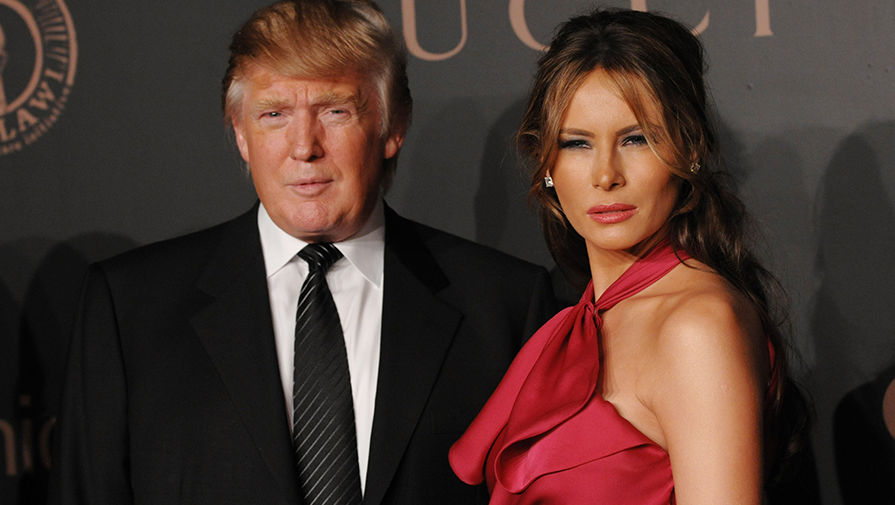 Дональд и Меланья Трамп в Нью-Йорке, 2008 год