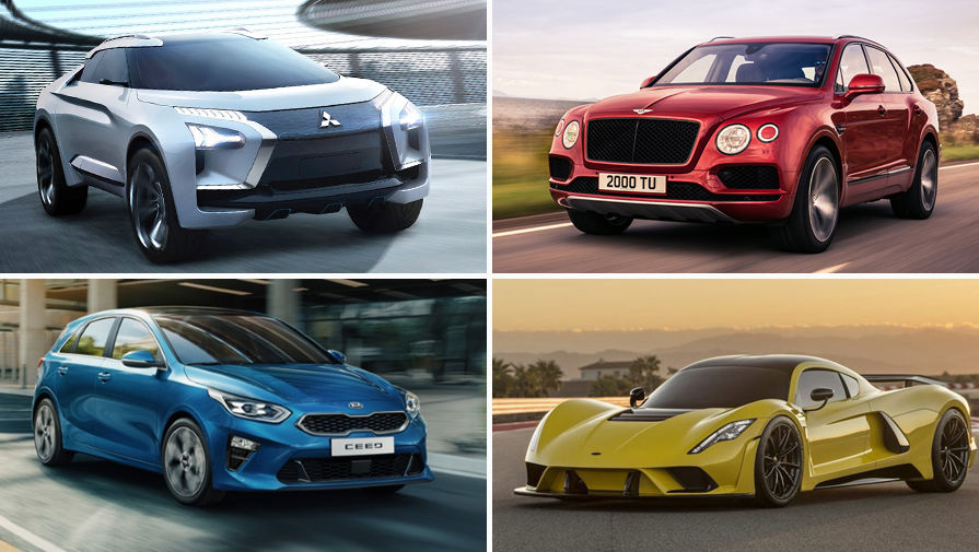 Mitsubishi e-EVOLUTION, Bentley Bentayga V8, KIA Ceed и Hennessey Venom F5