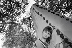 Актриса Наталья Селезнева в роли Наташи на съемках фильма «Старый знакомый», 1969 год
