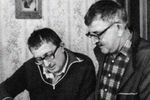 Аркадий и Борис Стругацкие за работой, архивный снимок с официального сайта