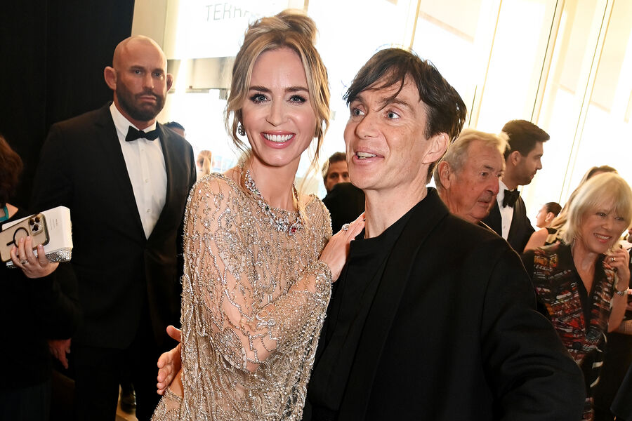 Актеры Эмили Блант и Киллиан Мерфи на&nbsp;77-й церемонии вручения премии BAFTA, 18&nbsp;февраля 2024&nbsp;года
