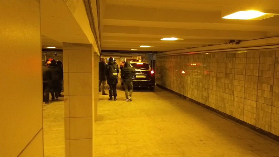 Ситуация в&nbsp;подземном переходе у&nbsp;станции метро «Московская» в&nbsp;Санкт-Петербурге, 21 февраля 2018 года