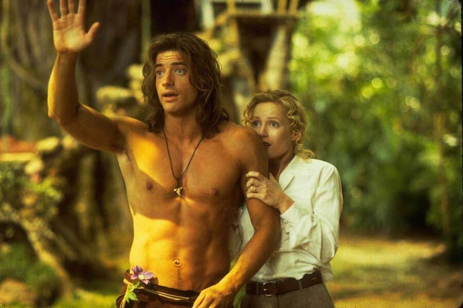 <b>«Джордж из&nbsp;джунглей» (1997), Сэм Уайзман</b>
<br><br>
Роль в&nbsp;пародии на&nbsp;«Тарзана» стала для&nbsp;Фрейзера прорывной. Его Джордж запомнился зрителям ярким внешним видом, выразительной мимикой и сумасшедшими трюками, большую часть которых актер выполнил сам.
