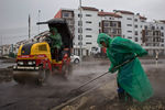 Укладка асфальта в&nbsp;Олимпийском парке
