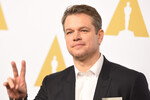 Актер и продюсер Мэтт Дэймон во время 89-й премии «Оскар» в отеле Beverly Hilton в Беверли-Хиллз, Калифорния, 6 февраля 2017 года 