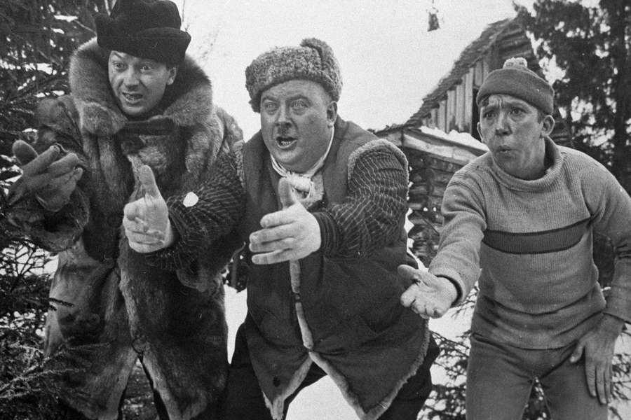 Кадр из&nbsp;фильма &laquo;Самогонщики&raquo;, 1962&nbsp;год